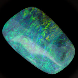 Unset Blue Green Yellow Boulder Opal