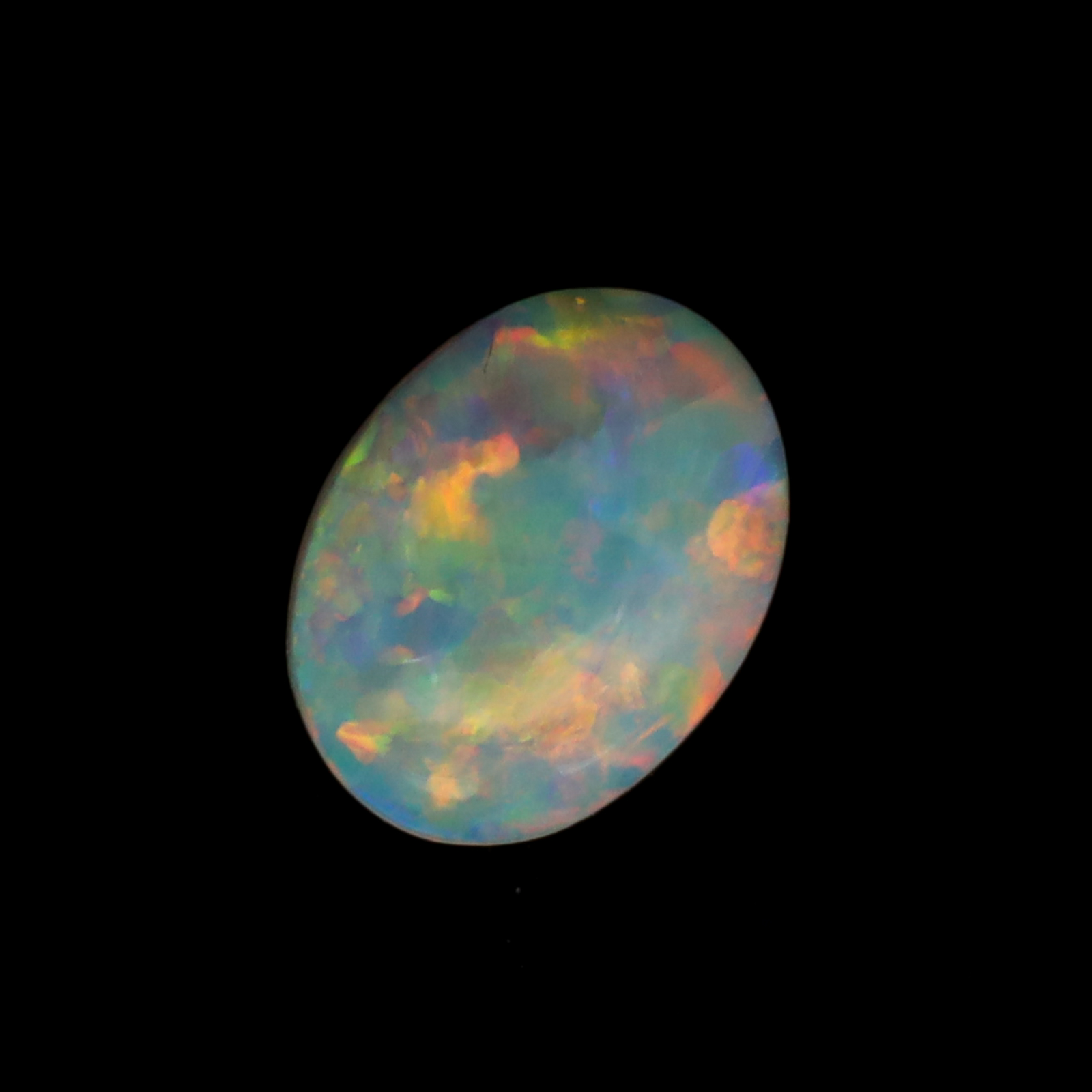 Unset Blue Green Yellow Orange Crystal Opal