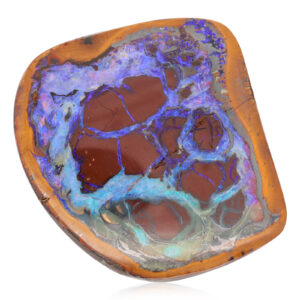 Unset Blue Green Purple Boulder Opal Matrix