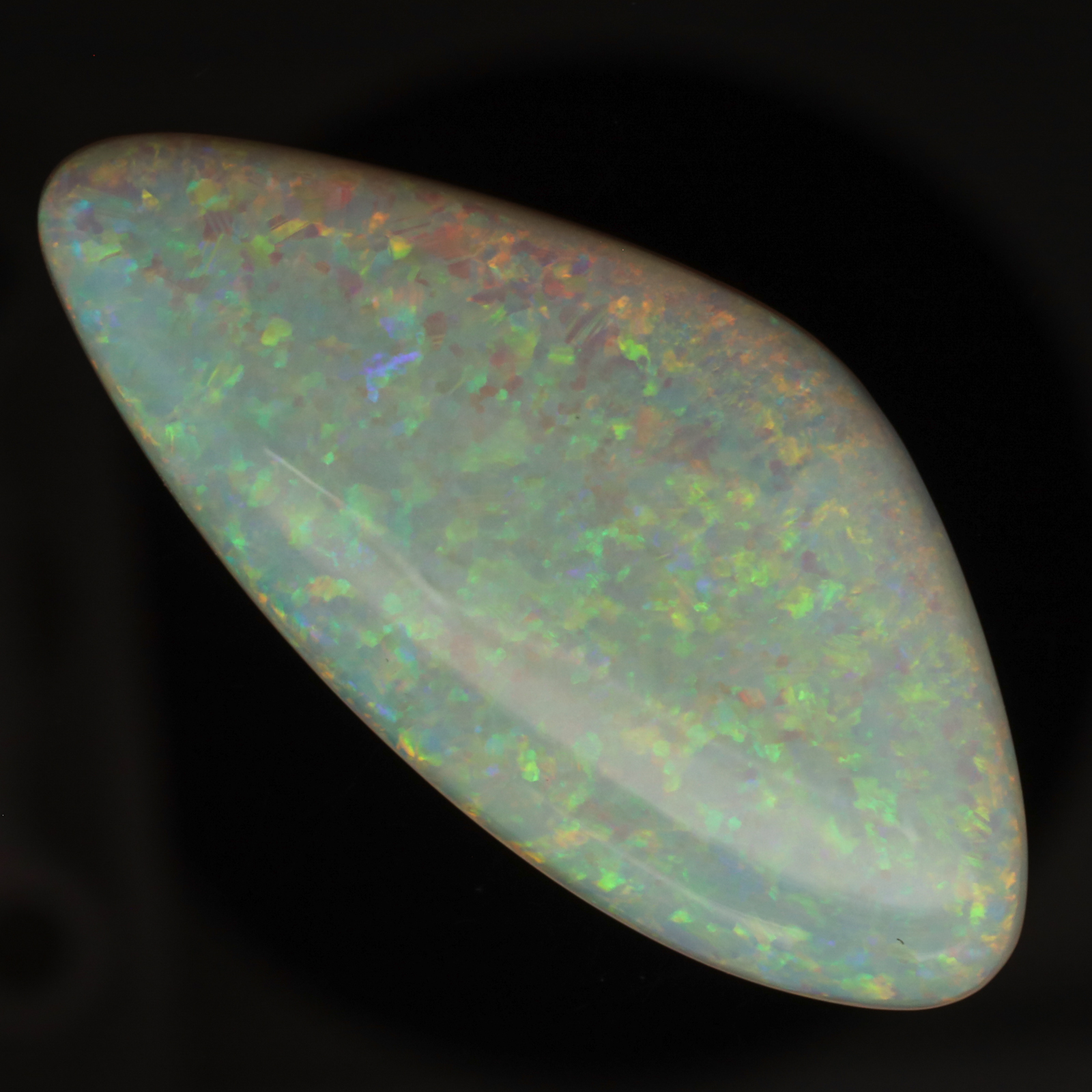 Unset Blue Green Yellow Orange Crystal Opal