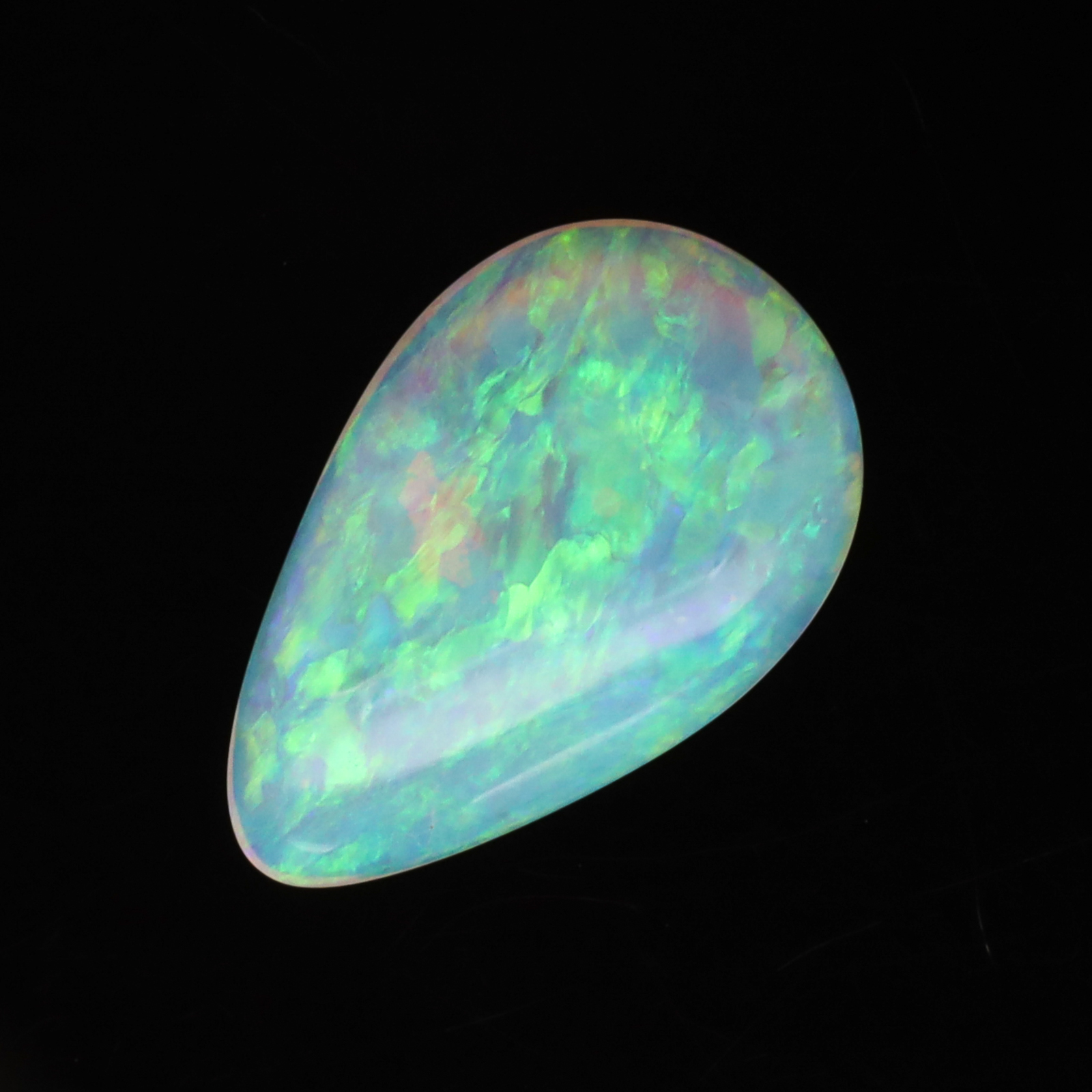 Unset Green Yellow Orange Crystal Opal