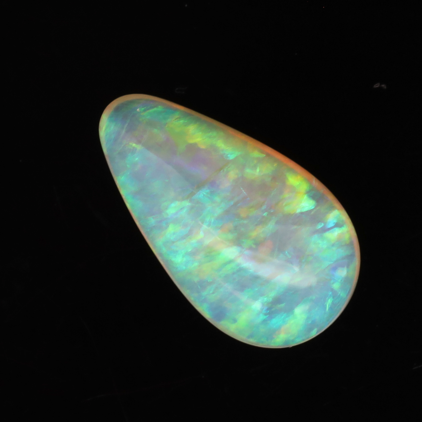 Unset Blue Green Yellow Orange Crystal Opal