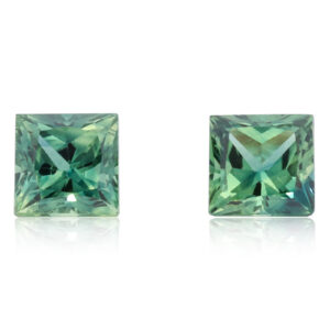 Unset Blue Green Australian Sapphire Pair