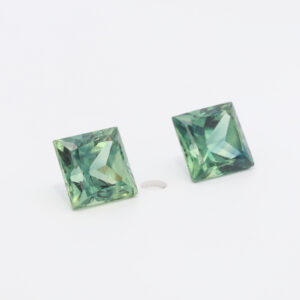 Unset Blue Green Australian Sapphire Pair