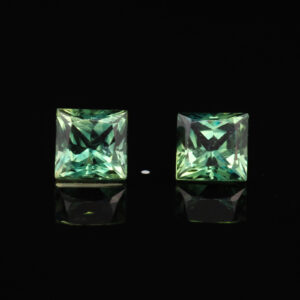 Unset Blue Green Australian Sapphire Pair