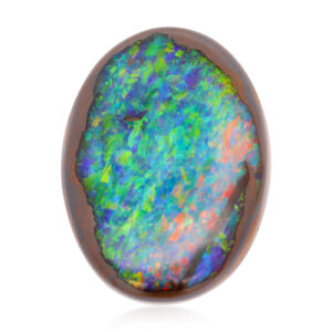 Blue Green Yellow Orange Pink Solid Australian Unset Boulder Opal