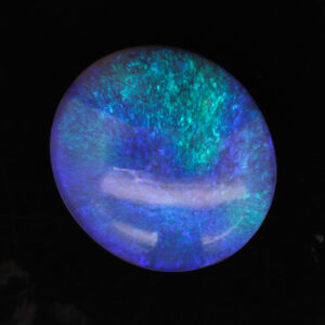 Solid Unset Blue Green Purple Black Crystal Opal