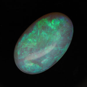 Unset Blue Green Crystal Opal