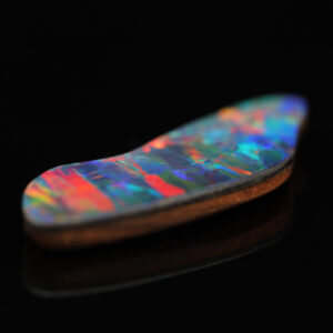 Unset Blue Green Yellow Orange Red Doublet Opal