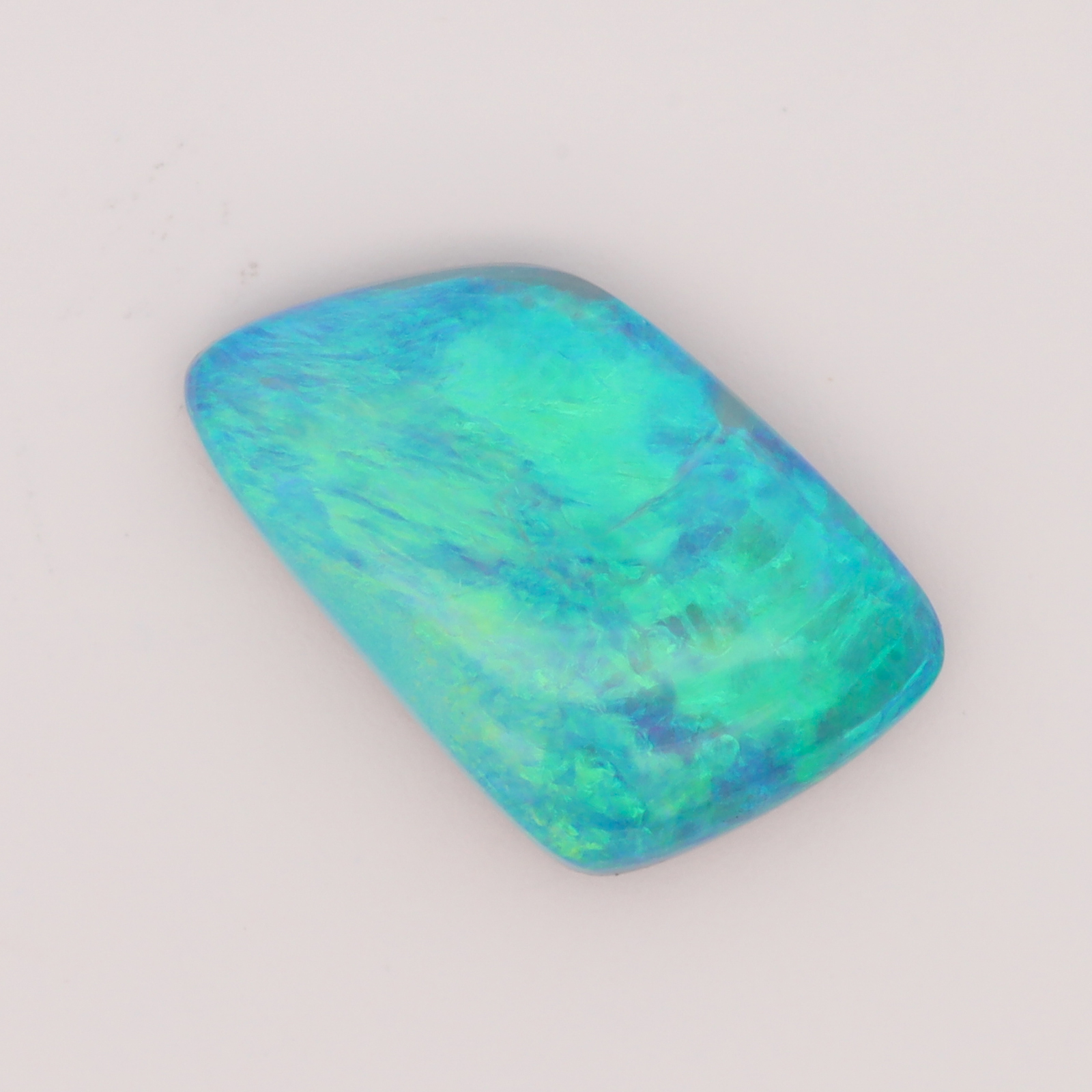 Unset Blue Green Yellow Boulder Opal