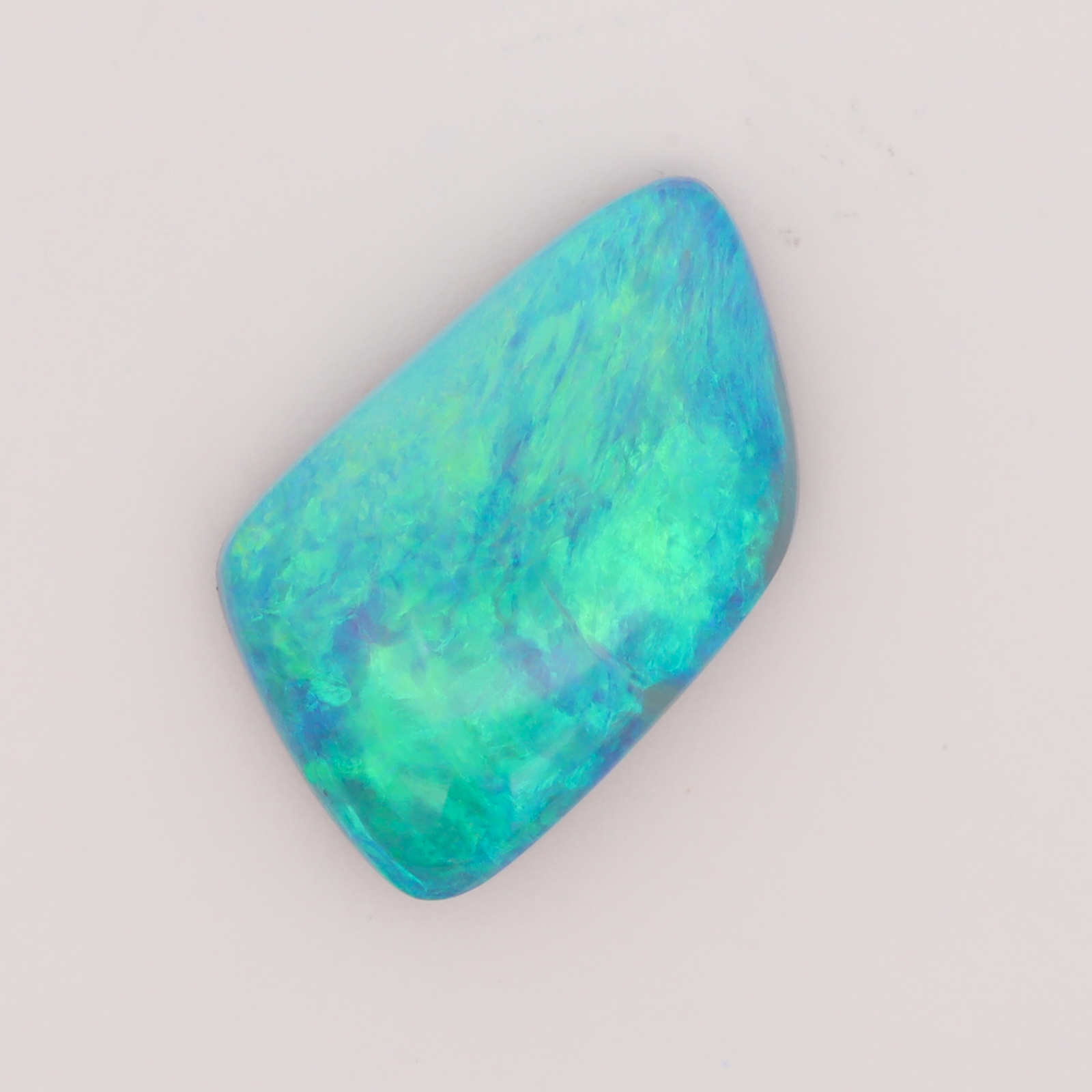 Unset Blue Green Yellow Boulder Opal