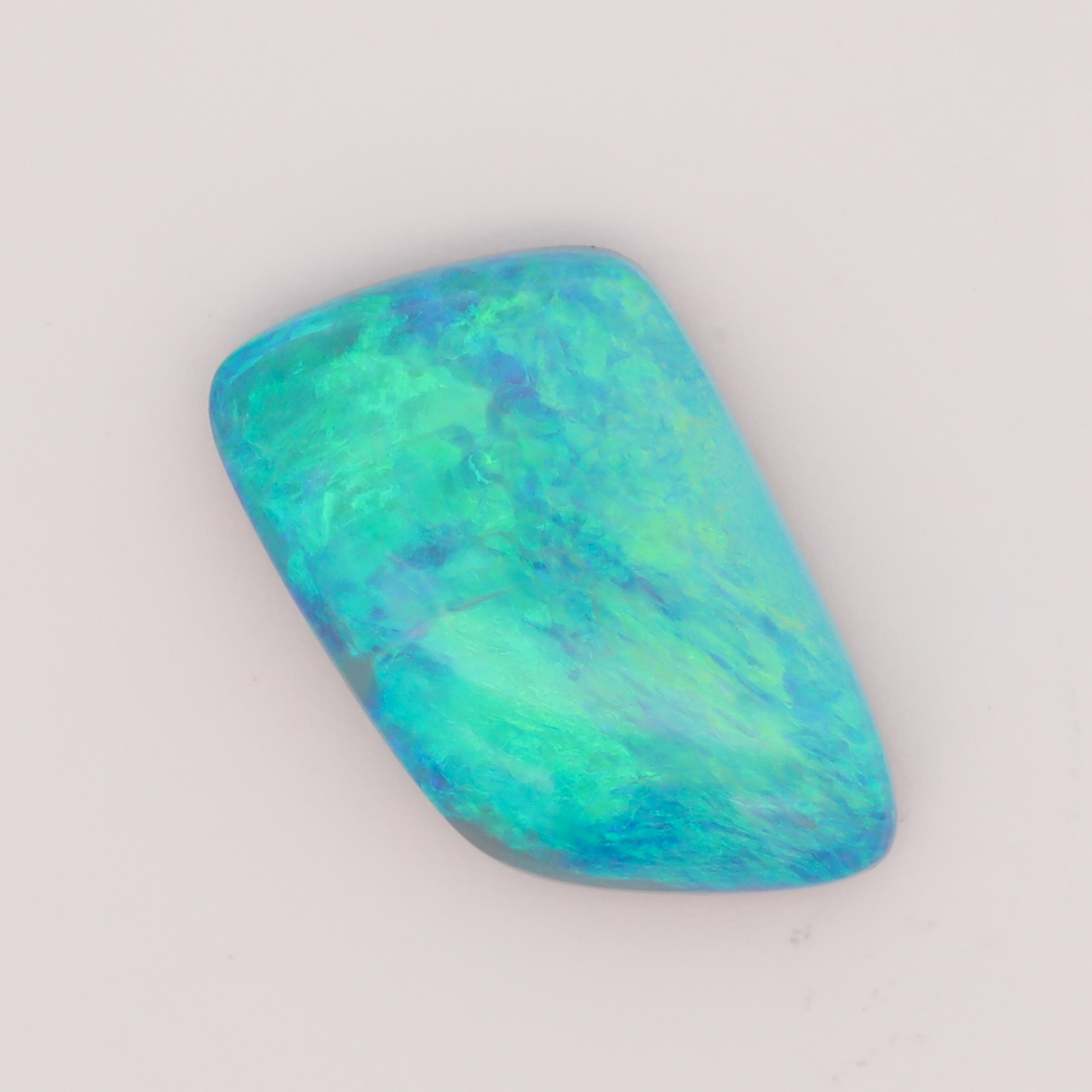 Unset Blue Green Yellow Boulder Opal