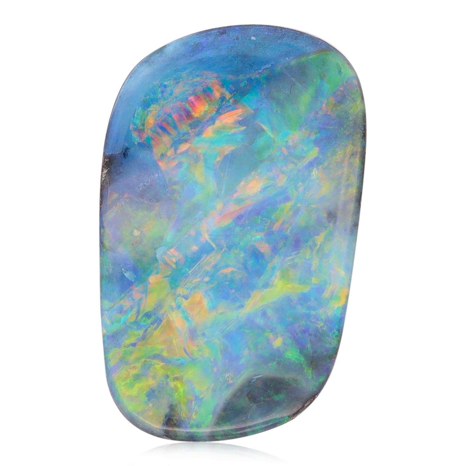 Unset Blue Green Yellow Orange Purple Boulder Opal