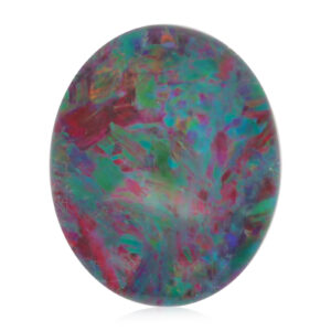 Unset Blue Green Yellow Orange Red Triplet Opal