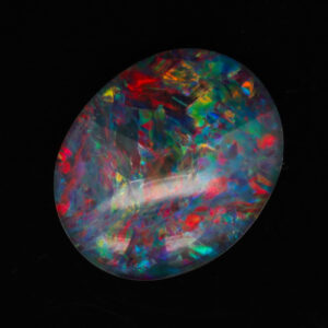 Unset Blue Green Yellow Orange Red Triplet Opal