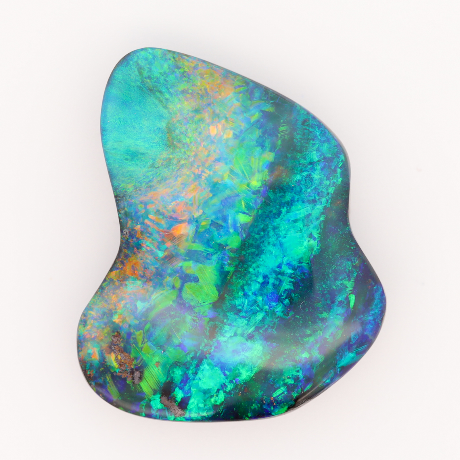 Unset Blue Green Yellow Orange Red Boulder Opal