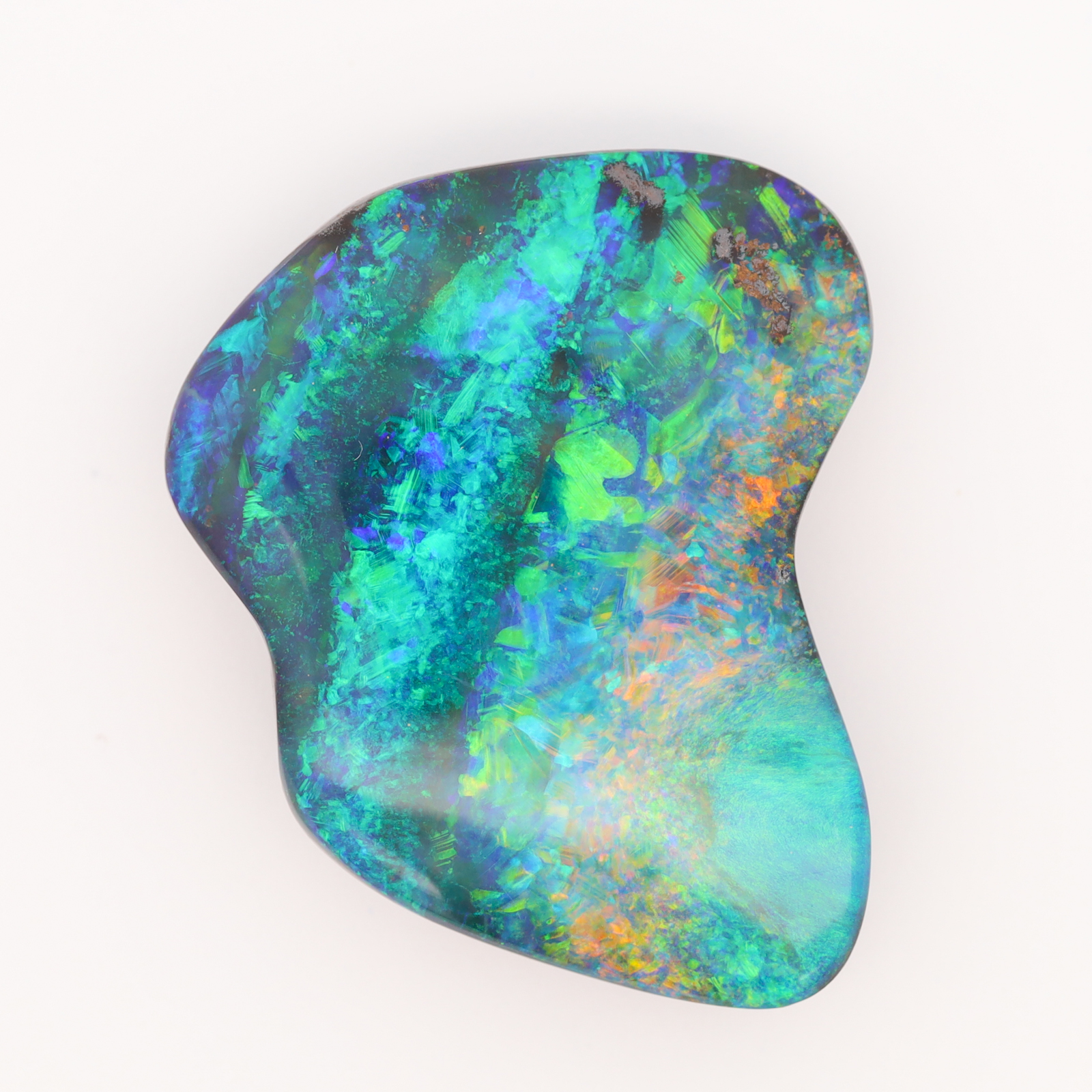 Unset Blue Green Yellow Orange Red Boulder Opal