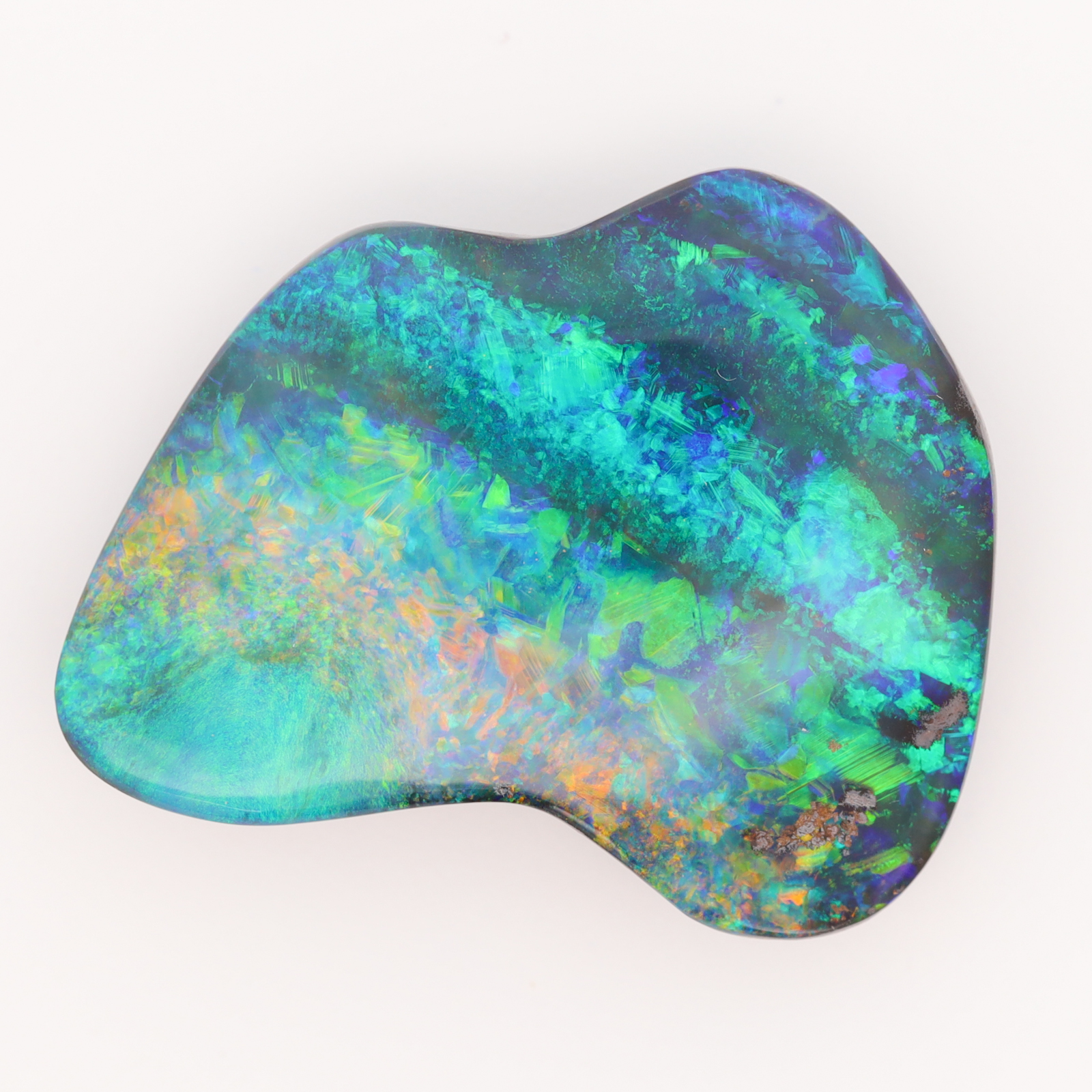 Unset Blue Green Yellow Orange Red Boulder Opal