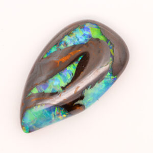 Unset Blue Green Yellow Orange Boulder Opal