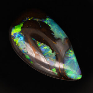 Unset Blue Green Yellow Orange Boulder Opal