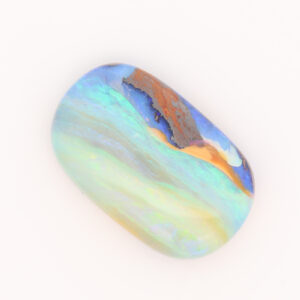 Unset Blue Green Yellow Orange Boulder Opal