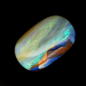 Unset Blue Green Yellow Orange Boulder Opal