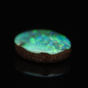 Unset Blue Green Yellow Boulder Opal