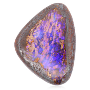 Unset Blue Purple Boulder Opal