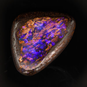 Unset Blue Purple Boulder Opal