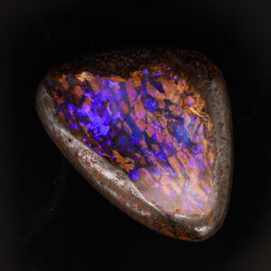 Unset Blue Purple Boulder Opal