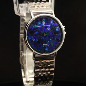 Blue Green Doublet Opal Face Watch