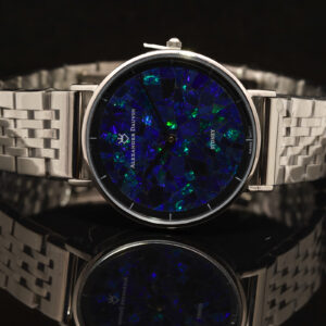 Blue Green Doublet Opal Face Watch