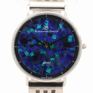 Blue Green Doublet Opal Face Watch