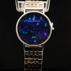 Blue Green Doublet Opal Face Watch