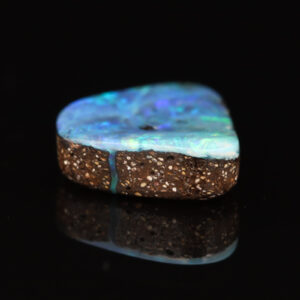 Unset Blue Green Yellow Boulder Opal