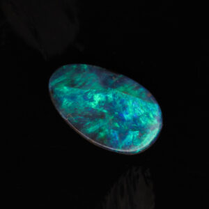 Unset Blue Green Boulder Opal