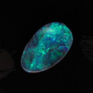 Unset Blue Green Boulder Opal