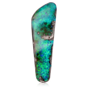 Unset Blue Green Boulder Opal