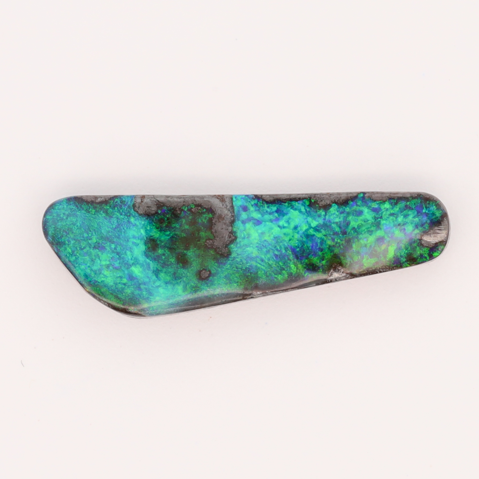 Unset Blue Green Boulder Opal