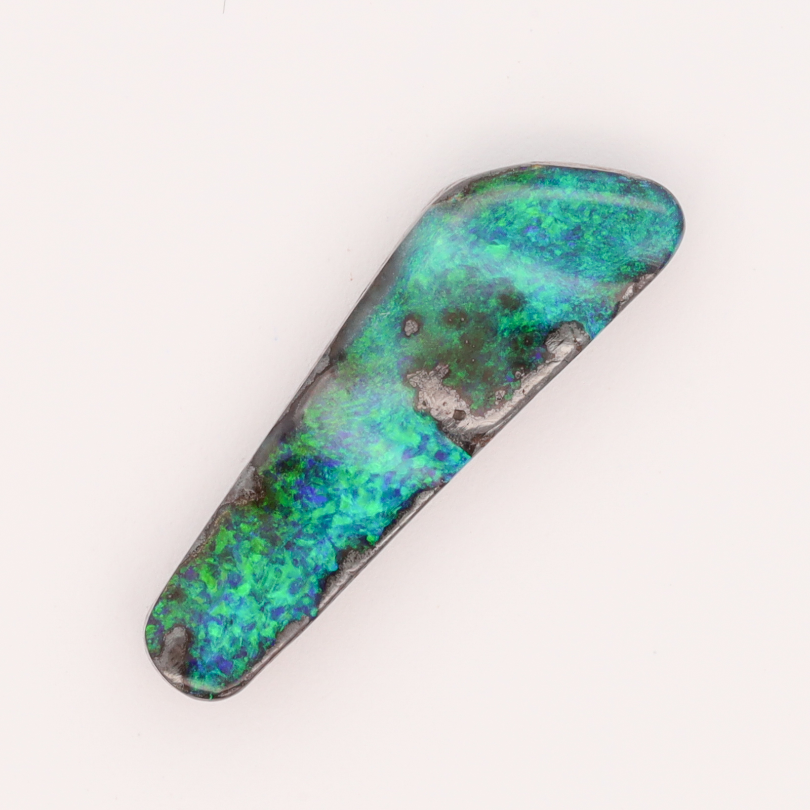 Unset Blue Green Boulder Opal