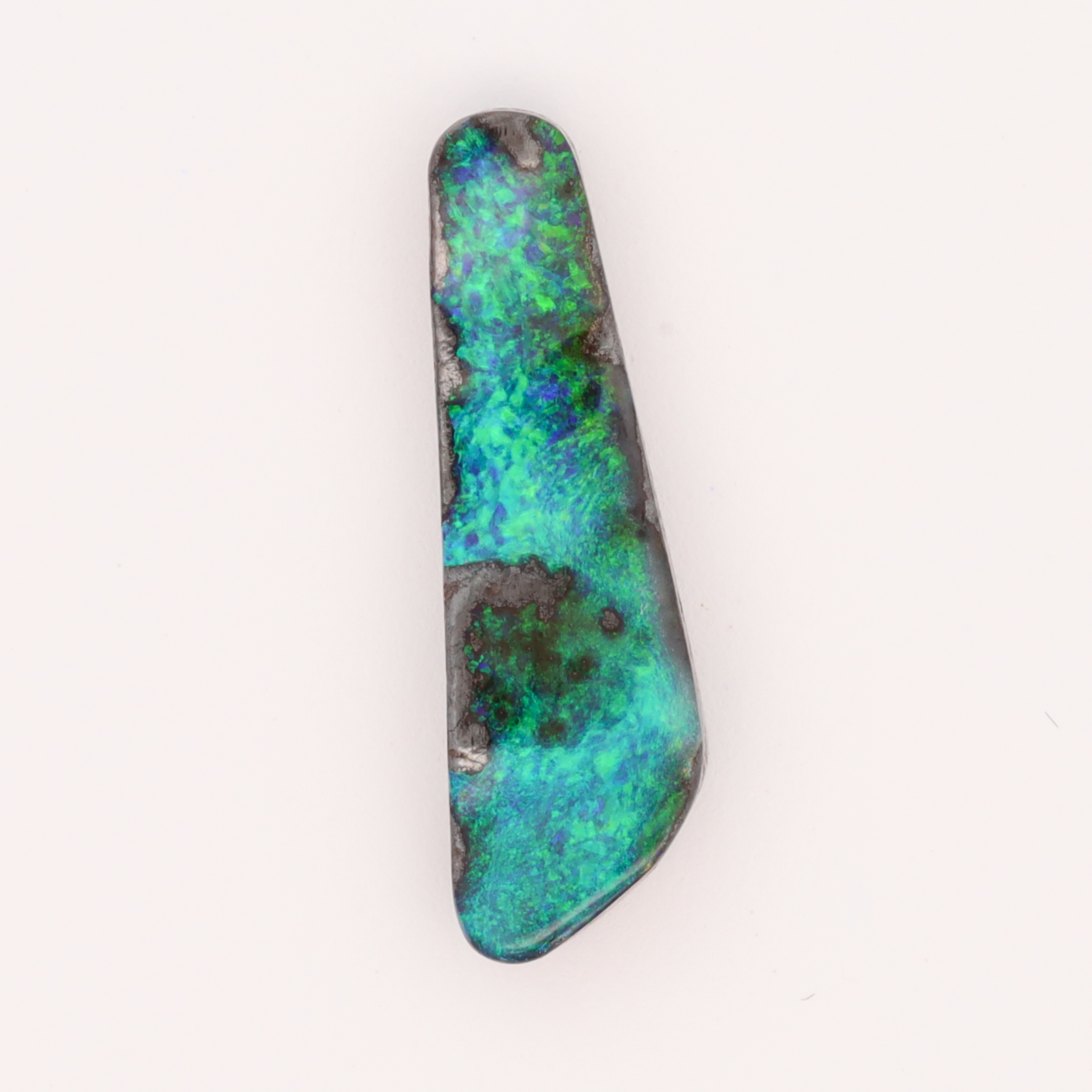 Unset Blue Green Boulder Opal