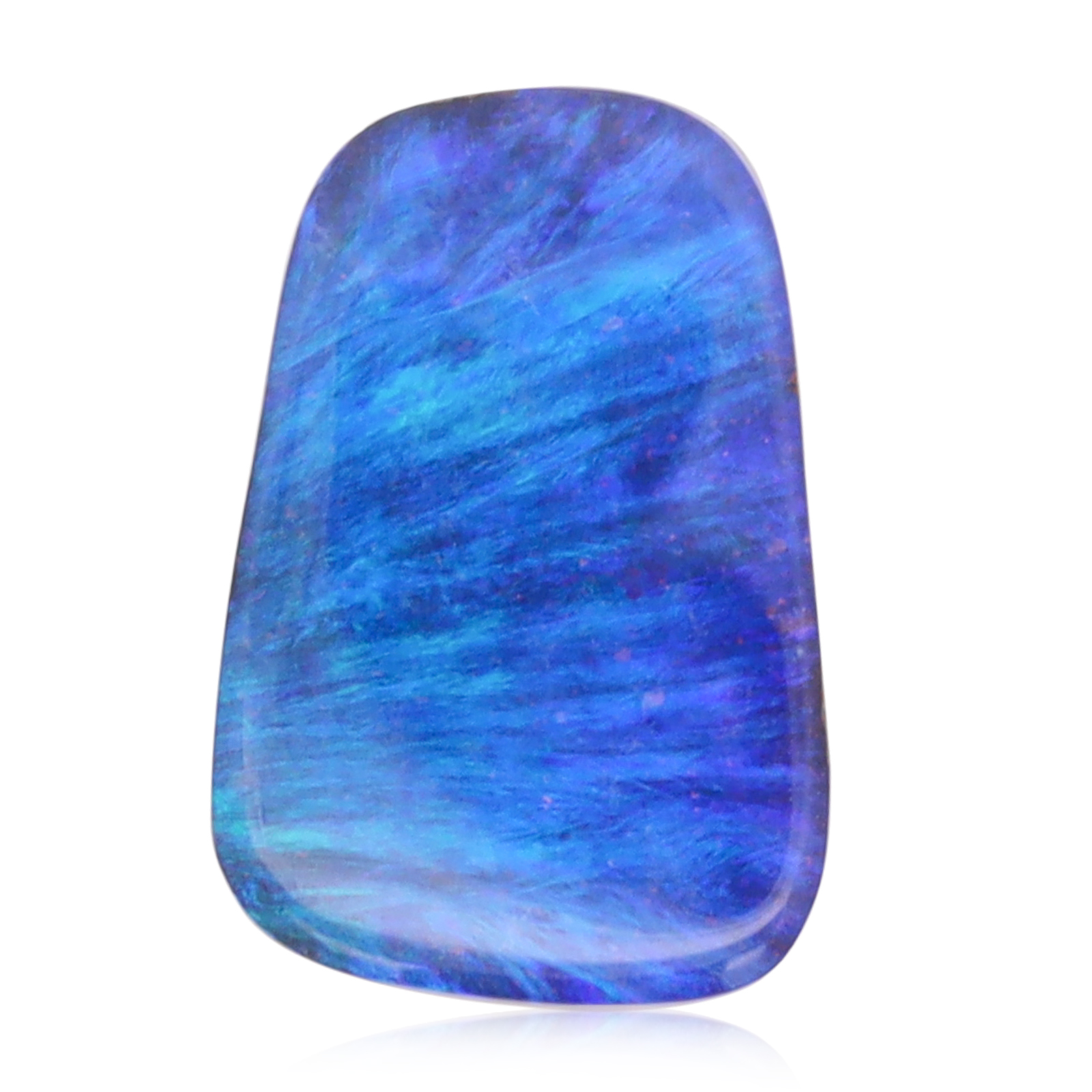Unset Blue Purple Green Boulder Opal