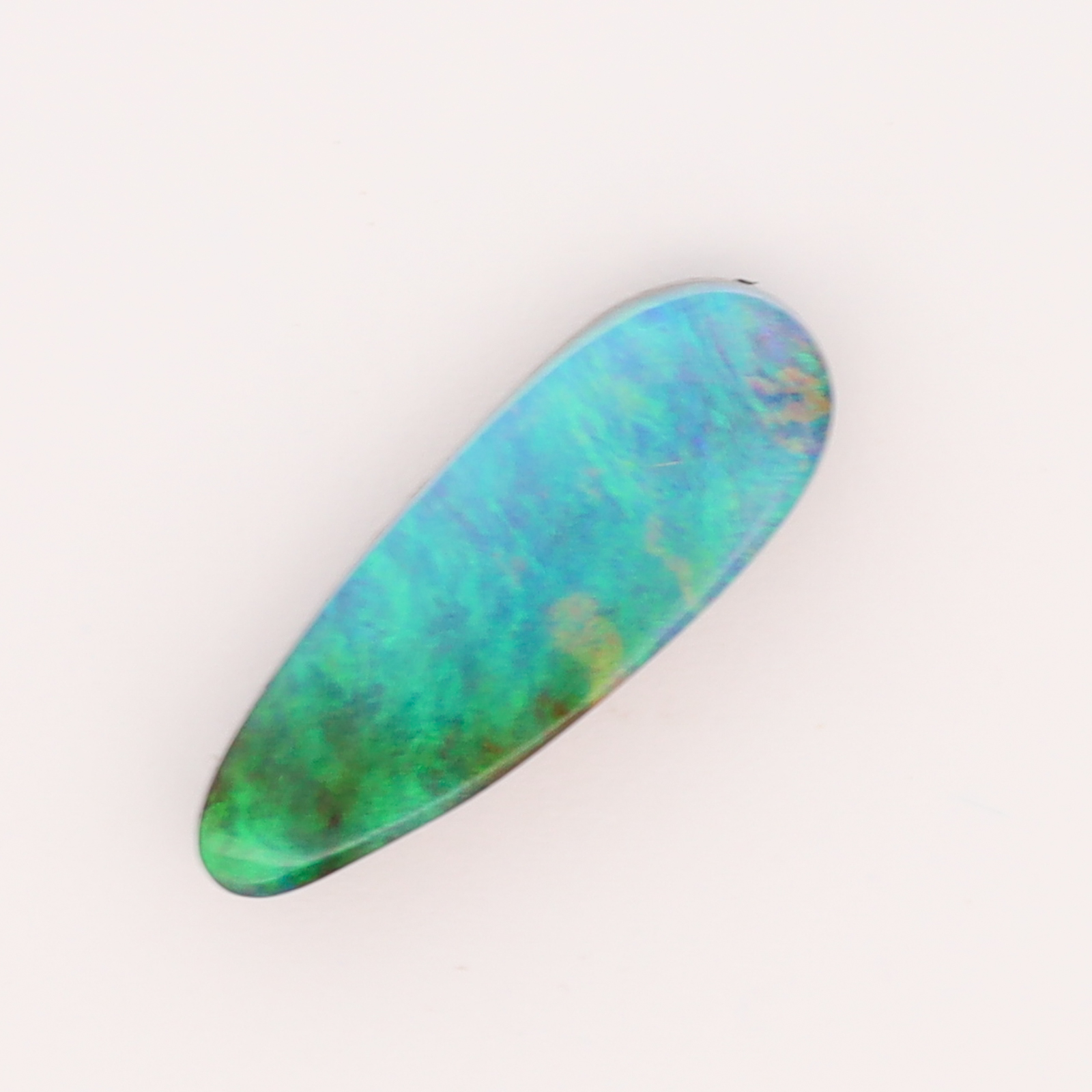 Unset Blue Green Boulder Opal