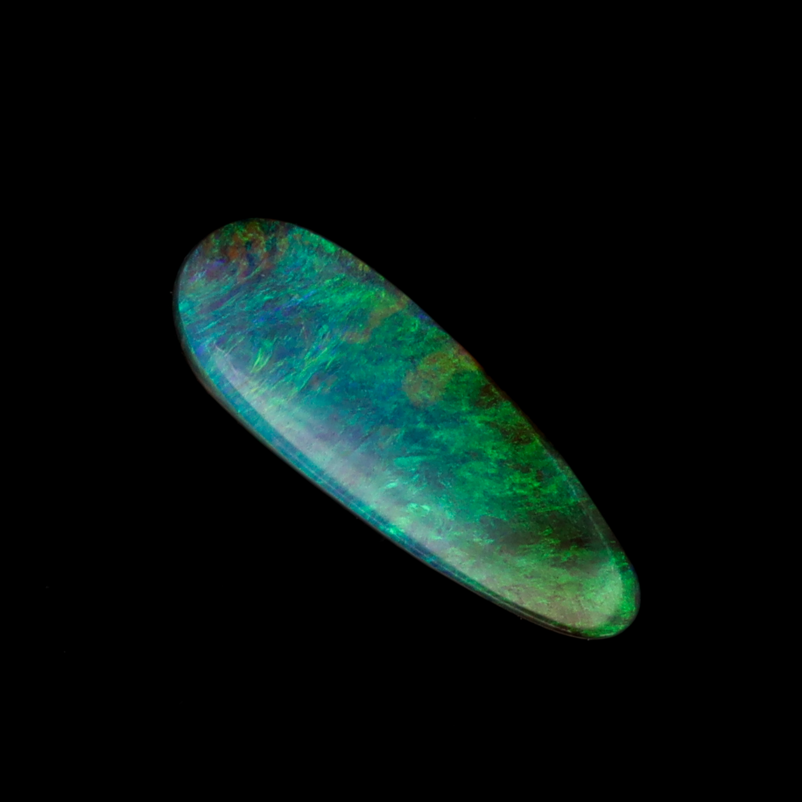 Unset Blue Green Boulder Opal