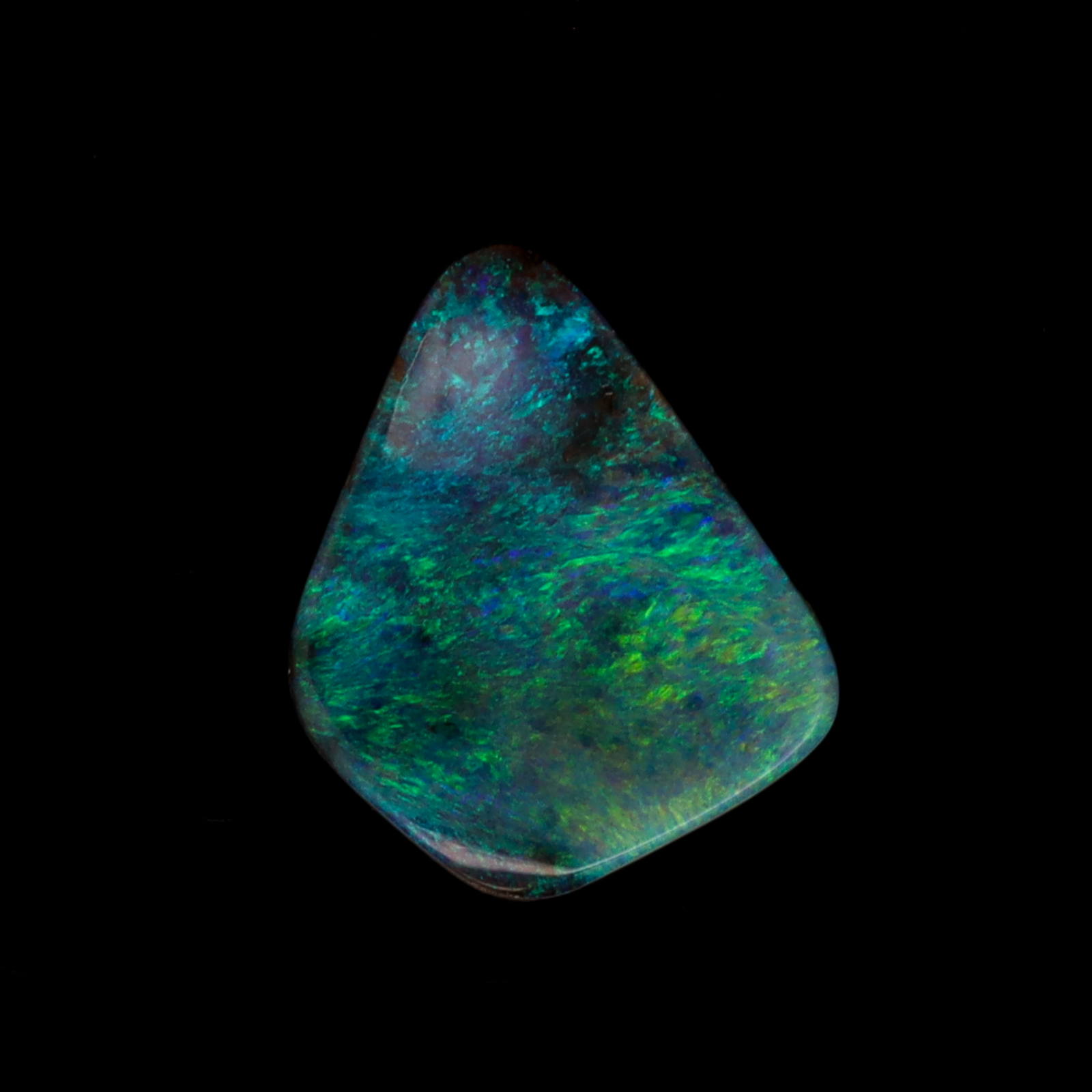 Unset Blue Green Boulder Opal