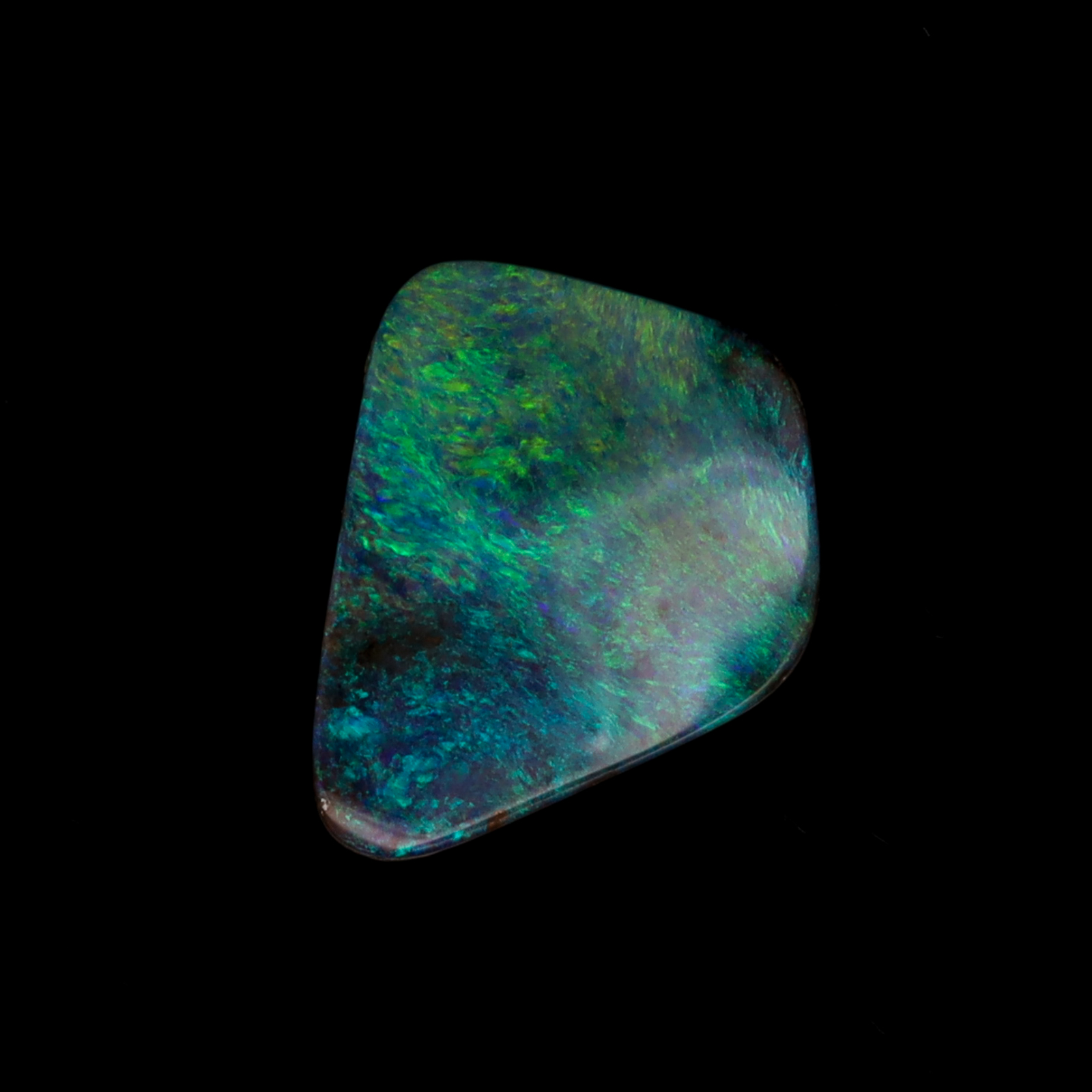 Unset Blue Green Boulder Opal