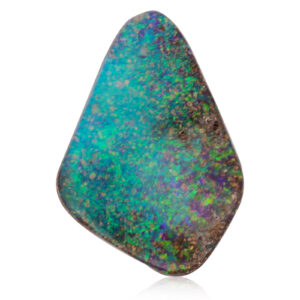 Unset Blue Green Boulder Opal
