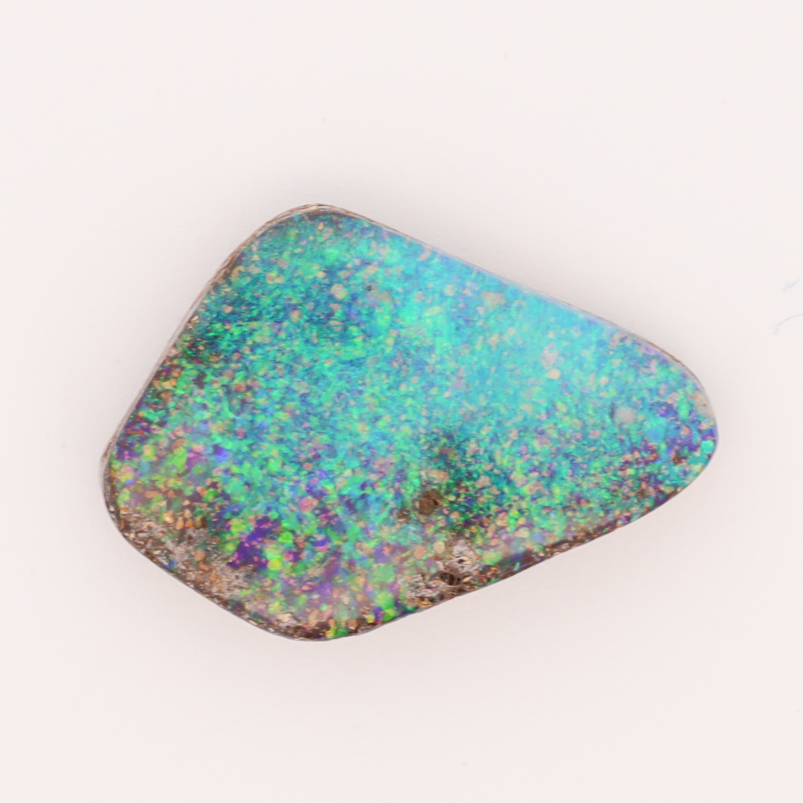 Unset Blue Green Boulder Opal