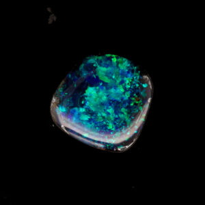 Unset Blue Green Boulder Opal