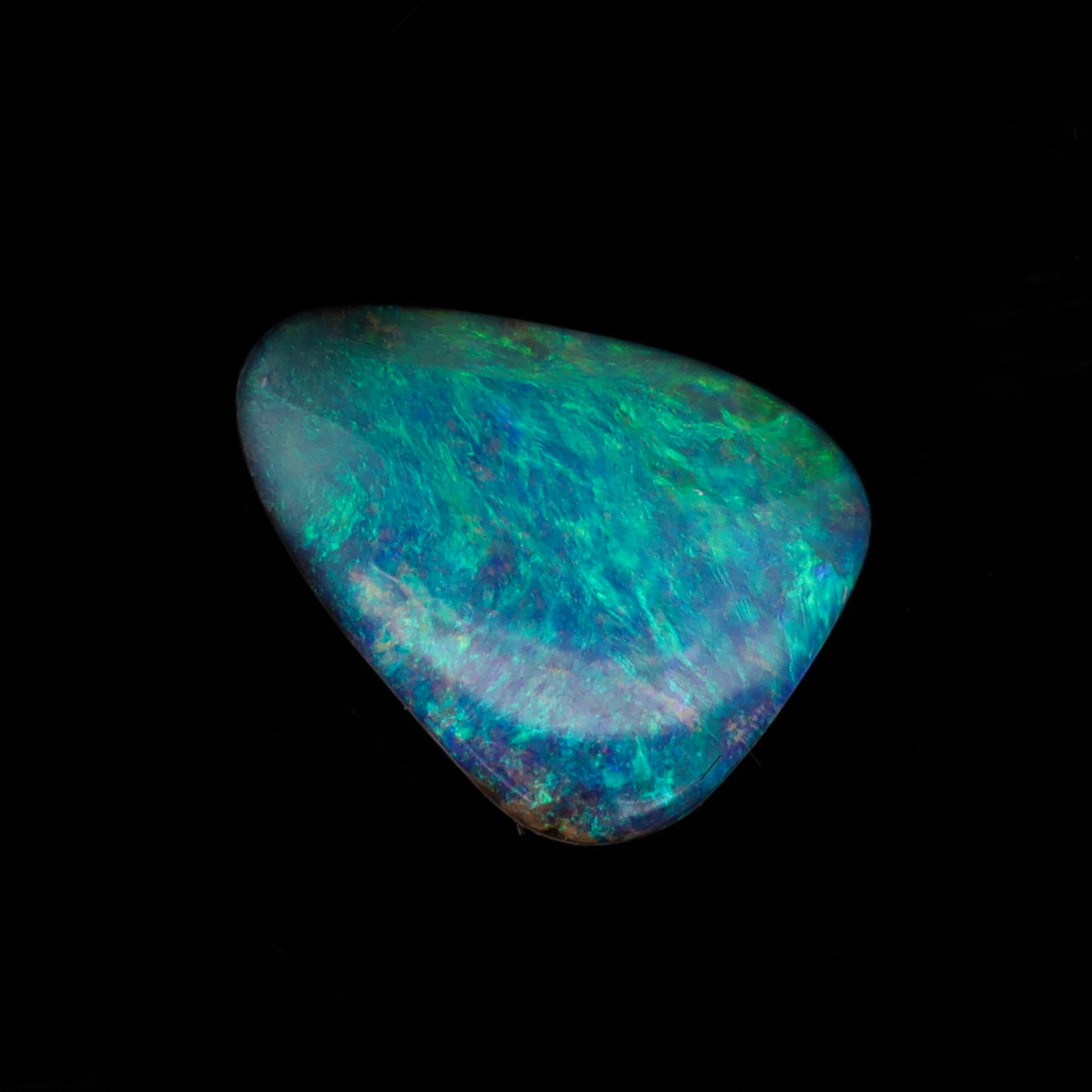 Unset Blue Green Boulder Opal
